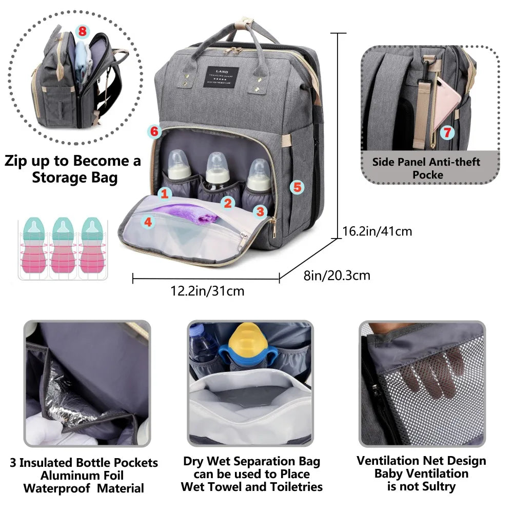 OZmama™ Baby Essentials Bag, Waterproof, High quality